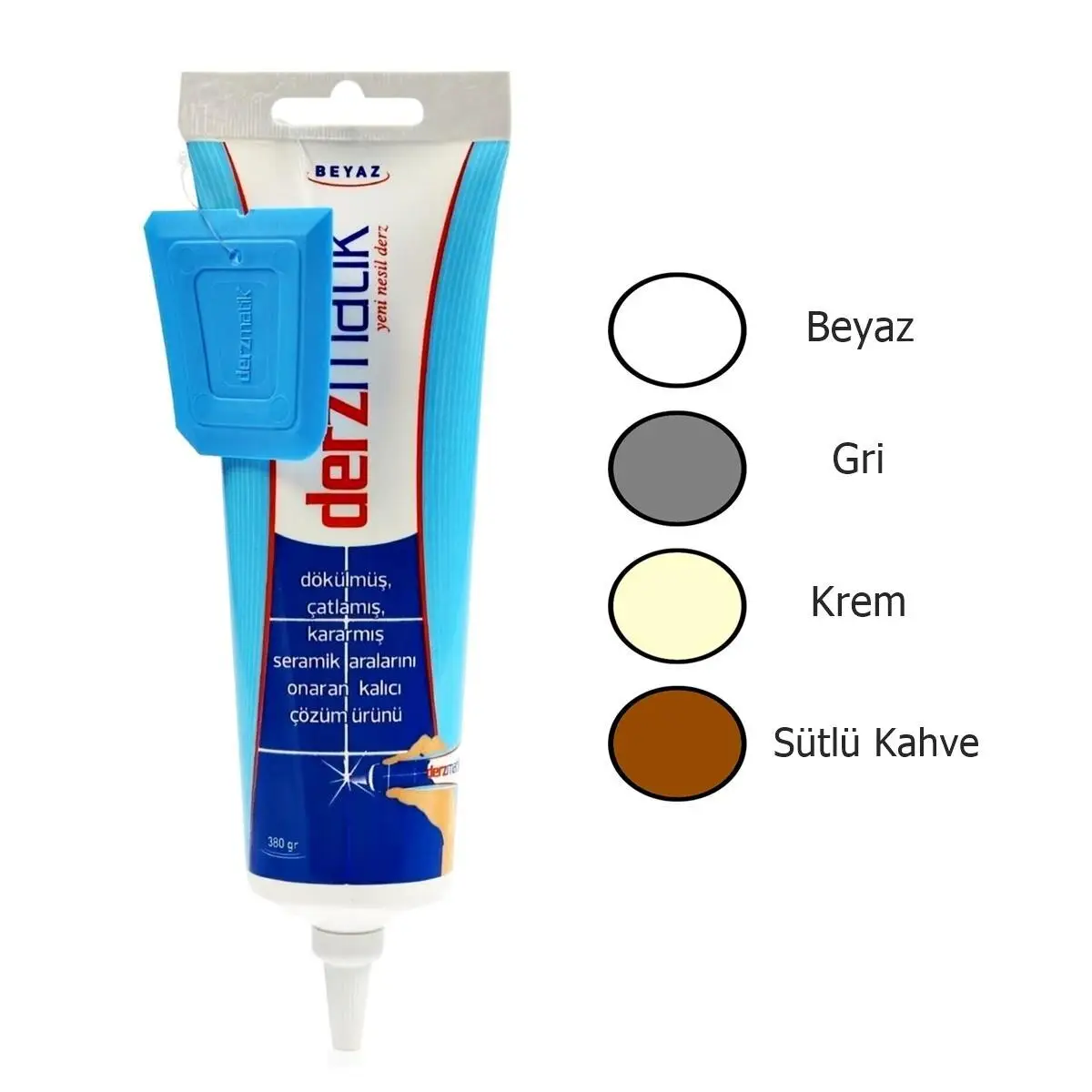 Derzmatik Kullanıma Hazır Derz Dolgu Gaga Uçlu Renk Seçenekli Derzmatik Kullanıma Hazır Derz Dolgu Gaga Uçlu Renk Seçenekli
